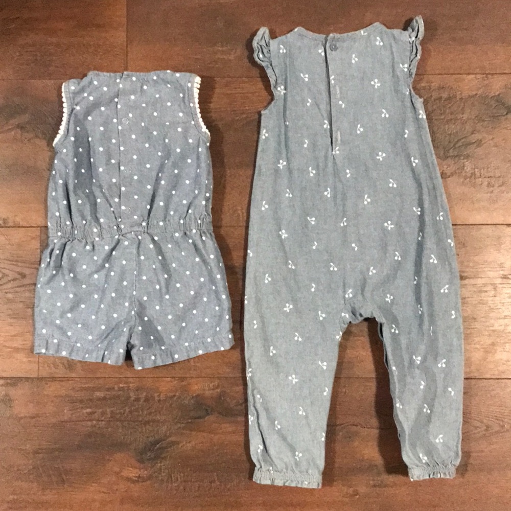 ☀️ Girls 12m Rompers ☀️ - Picture 5 of 6